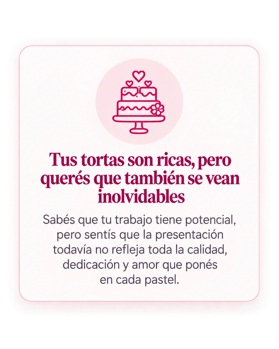 Tus tortas son ricas, pero quieres que también se vean inolvidables