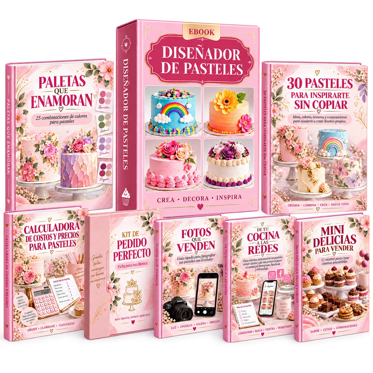 Diseñador de Pasteles junto con sus siete bonos